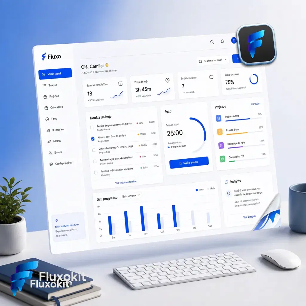 Real QWEN Image Editor 2.0 Pro generation: Add the FluxoKit logo as an app-icon badge on the dashboard corner