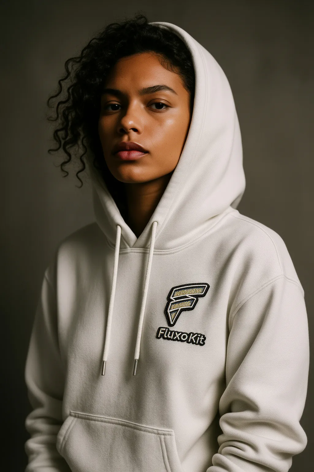 Patch bordado em hoodie