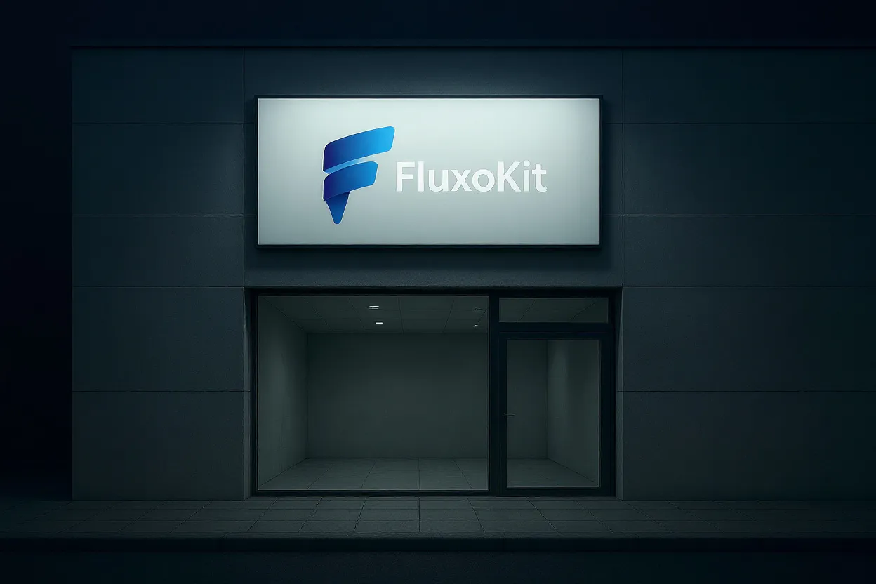 Letreiro retroiluminado