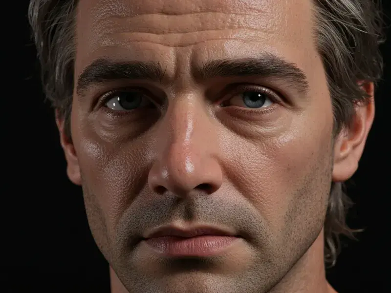 Real MiniMax Image-01 generation: A photorealistic portrait of a European man with thick eyebrows and eyelashes, light reali