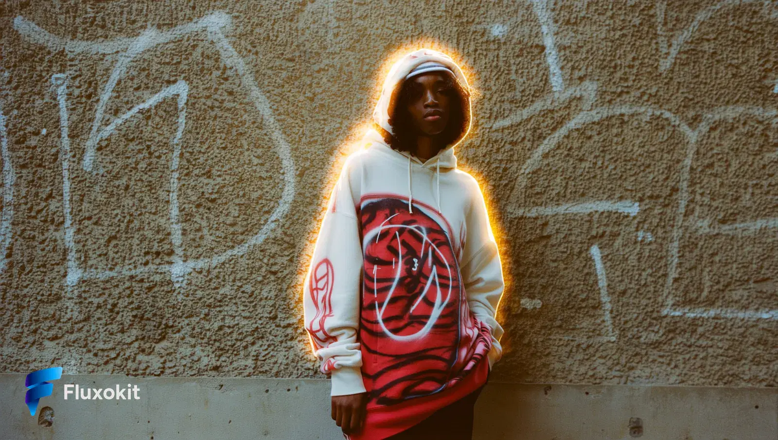 Higgsfield Soul - Lookbook streetwear: moletom oversized, luz dourada, campanha