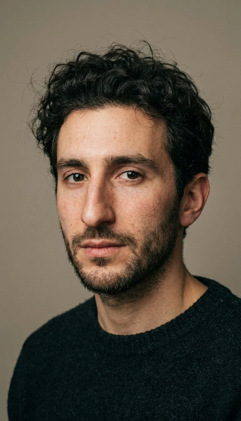 Studio reference portrait of the man whose face was swapped into the scene on FluxoKit