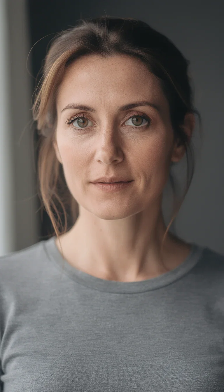 Full-resolution AI-upscaled portrait with crisp lashes and natural skin texture, made on FluxoKit