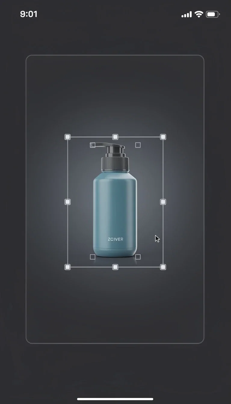 A product photo pinned on the FluxoKit canvas as the start frame for an image-to-video generation