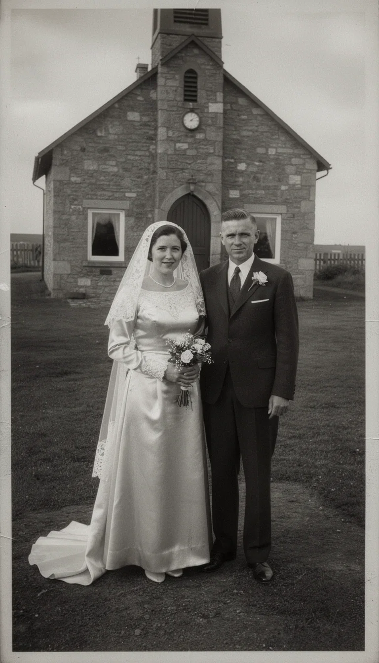 The same wedding photograph with every crease, tear and stain repaired and detail recovered on FluxoKit