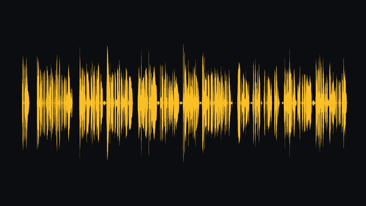 Animated waveform of a story paragraph being narrated by text to speech AI on FluxoKit