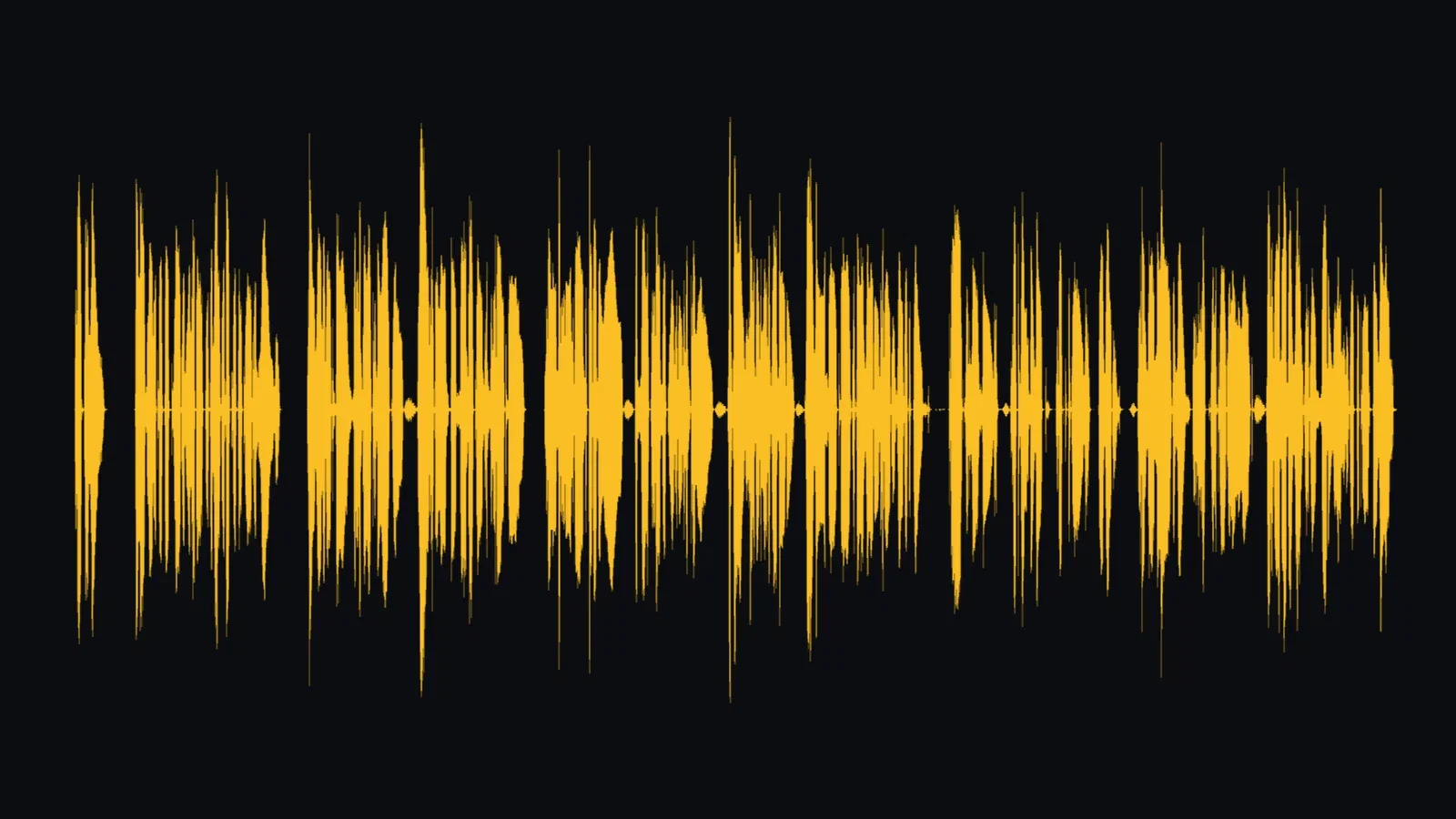 Waveform of a 106-word story paragraph narrated in one unbroken take by text to speech AI on FluxoKit