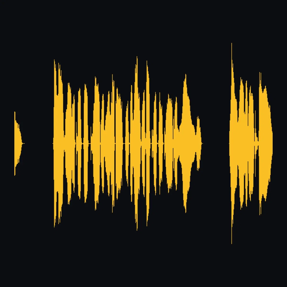 Waveform crop of the narration's measured chapter opening on FluxoKit